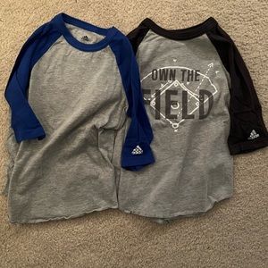 Adidas Baseball 3/4 Sleeve Shirts - Size XS